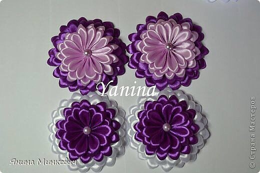 Невероятной красоты цветы из атласных лент: мастер-класс