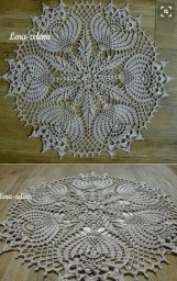 Очень красивая салфетка крючком