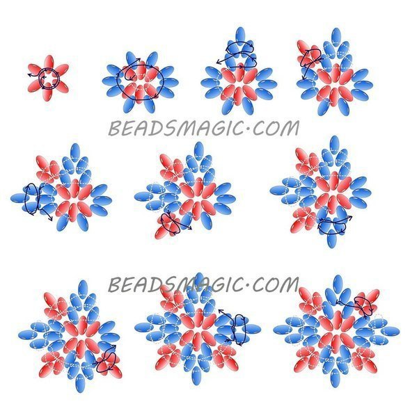 Серёжки из бисера со схемами