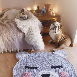 ​Симпатичный коврик в виде мишки