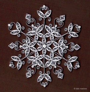 Снежинки в технике квиллинг