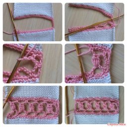 ​Варианты соединения плеча в вязаном изделии