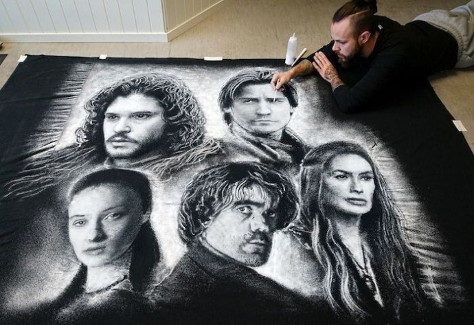 ​Восхитительные рисунки солью