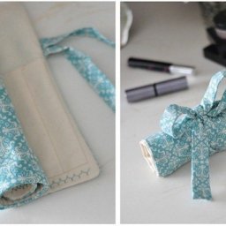 Косметичка для кистей своими руками