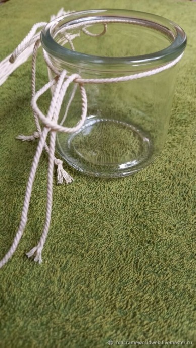 Подсвечник в технике макраме Подсвечник в технике макраме