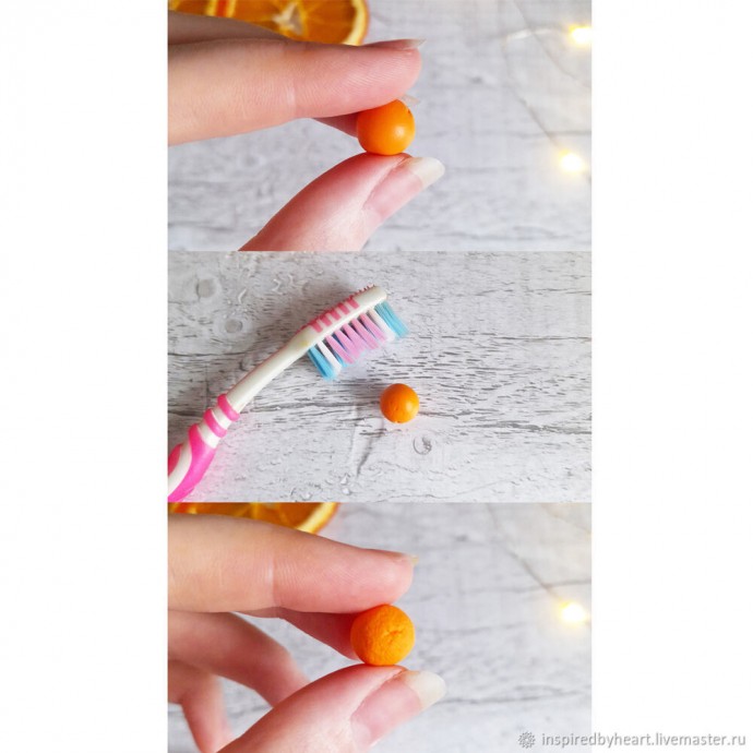 Брошь с мандаринами Брошь с мандаринами