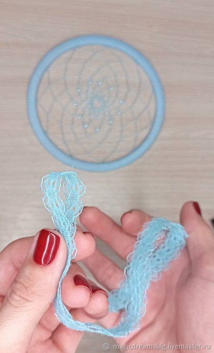 Ловец снов с лентами и кружевами