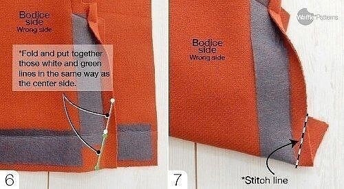 Техники шитья: соединение с подкладой