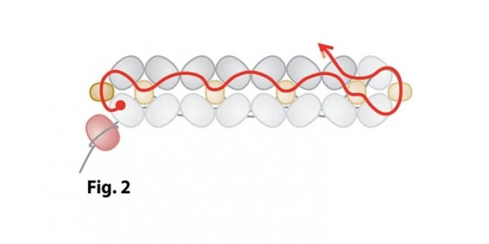 Браслет из бисера "Шенилл"