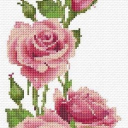 Вышиваем прекрасные розы