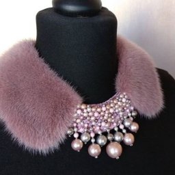 Меховые воротнички с подвесками из бусин: идеи для вдохновенного творчества
