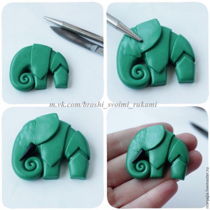 Необычный слон в стиле биомеханика