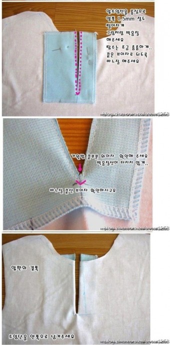 Обработка застежки для рубашки поло
