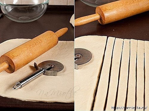 Плетёная пасхальная корзинка из дрожжевого теста