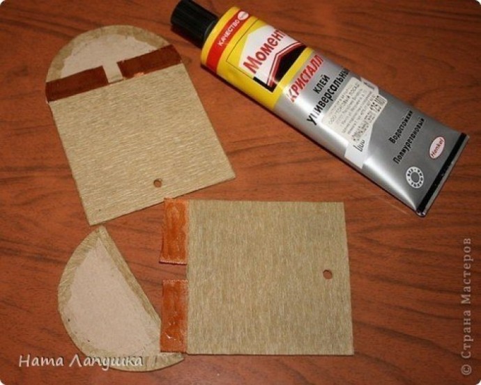 Сундучок из бамбуковой салфетки