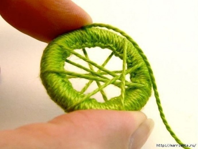 Делаем пуговицы для вязаной одежды