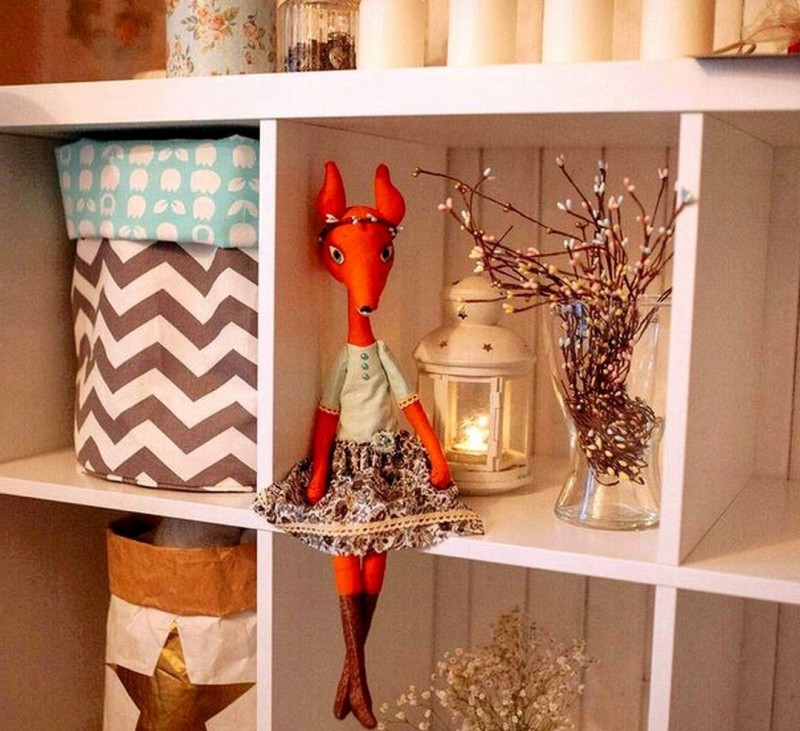 Интерьерная игрушка лиса