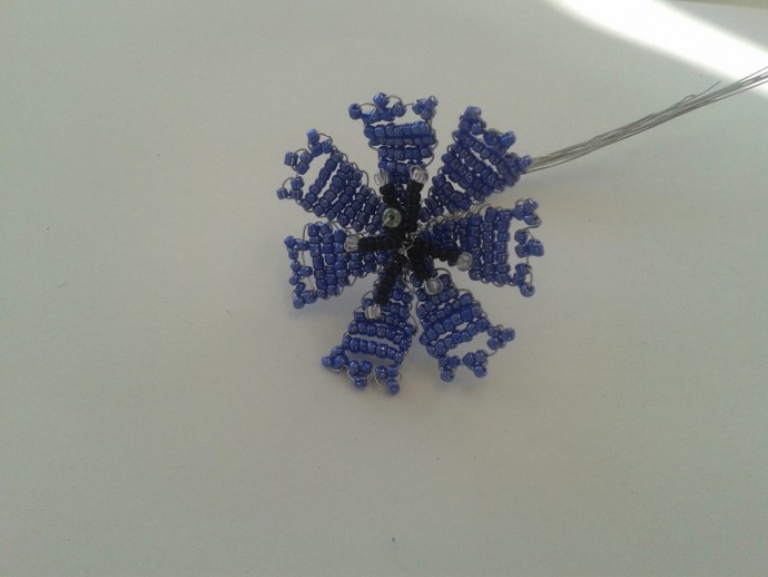 Васильки из бисера