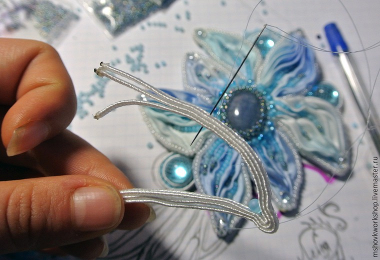 Мастер-класс по украшениям, сделанным в японской технике шибори