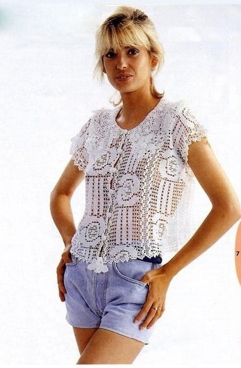 ​Невероятно красивая летняя блузочка