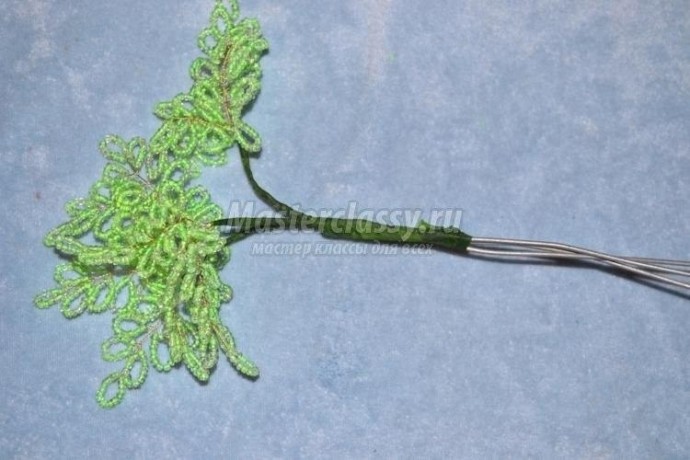 ​Нежная берёзка из бисера