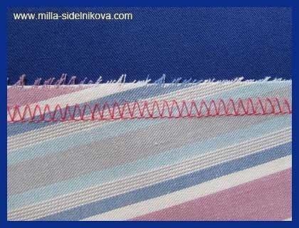 Псевдо-оверлочный шов Псевдо-оверлочный шов