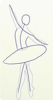 ​Рисуем балеринку