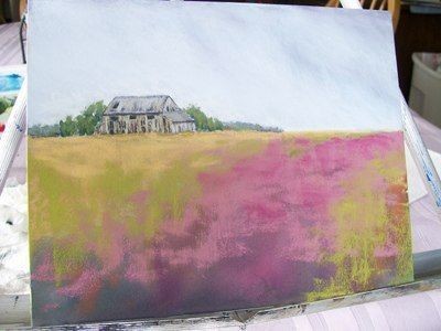 ​Рисуем домик за полем