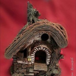 Сказочный домик из соленого теста