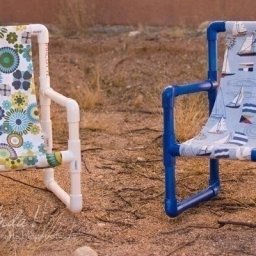 Стул из ПВХ труб своими руками