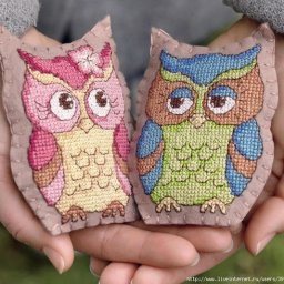 Вышивание крестиком: картинки с совами