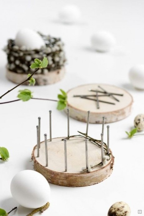 ​Корзинка из вербных веточек