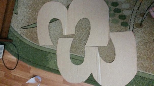 Цифры из салфеток и картона Цифры из салфеток и картона