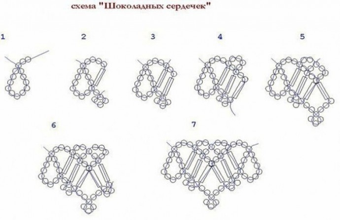 Ожерелья из бисера и бусин