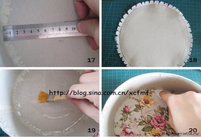 Шкатулочка, обтянутая тканью