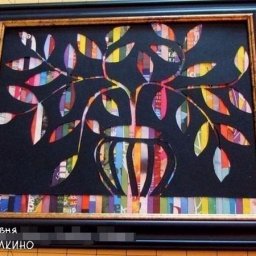 Панно из старых журналов