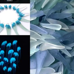 Фиксируем соединительные колечки на поверхности стеклянных элементов