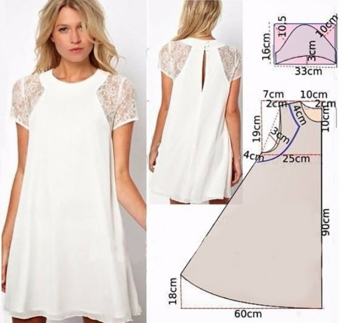 Моделирование платья свободного кроя