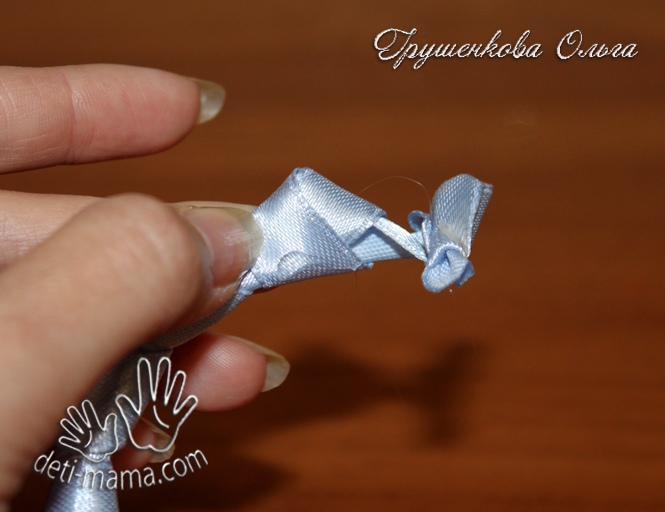 Роза из ленты