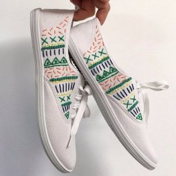 Вышивка на кедах: мастер-класс