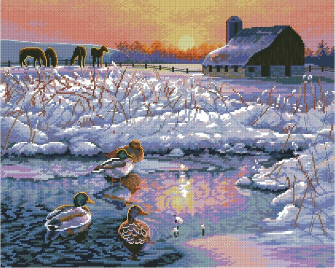 Зимний пейзаж Зимний пейзаж