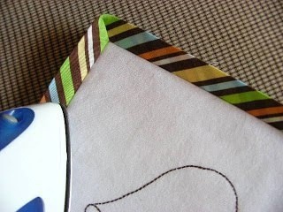 Обработка угла косой бейкой