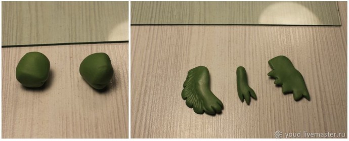 Цветочный дракон из полимерной глины Цветочный дракон из полимерной глины