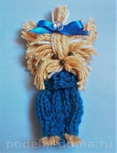 Аппликация "Собачка йорк" Аппликация "Собачка йорк"