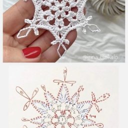 Снежинки вязаные крючком