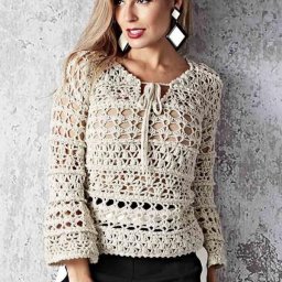 ​Ажурный джемпер