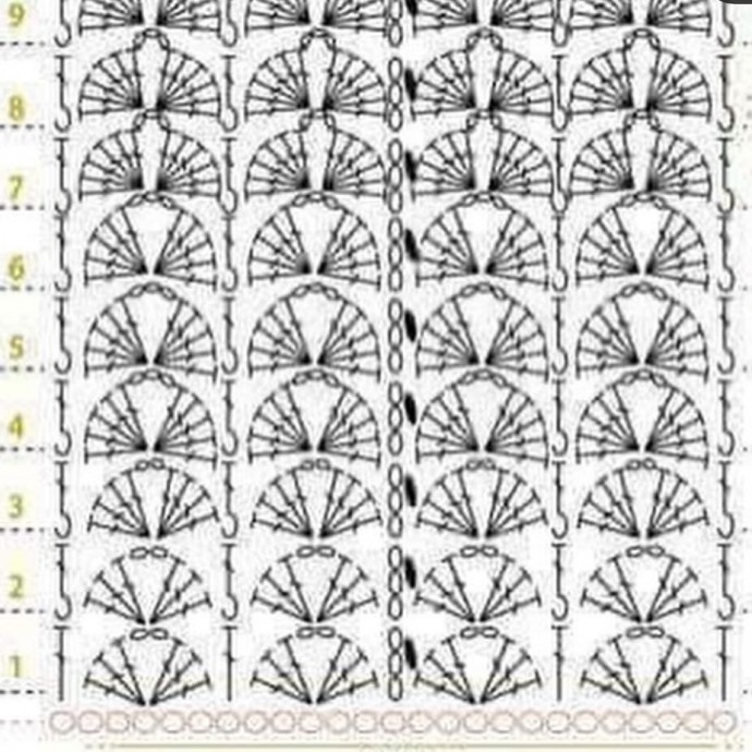 Очень красивый узор крючком