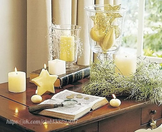 Стильные настольные композиции к новому году Стильные настольные композиции к новому году