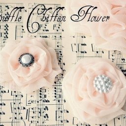 ​Текстильная брошь-цветок