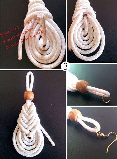 Украшения из полиэфирного шнура